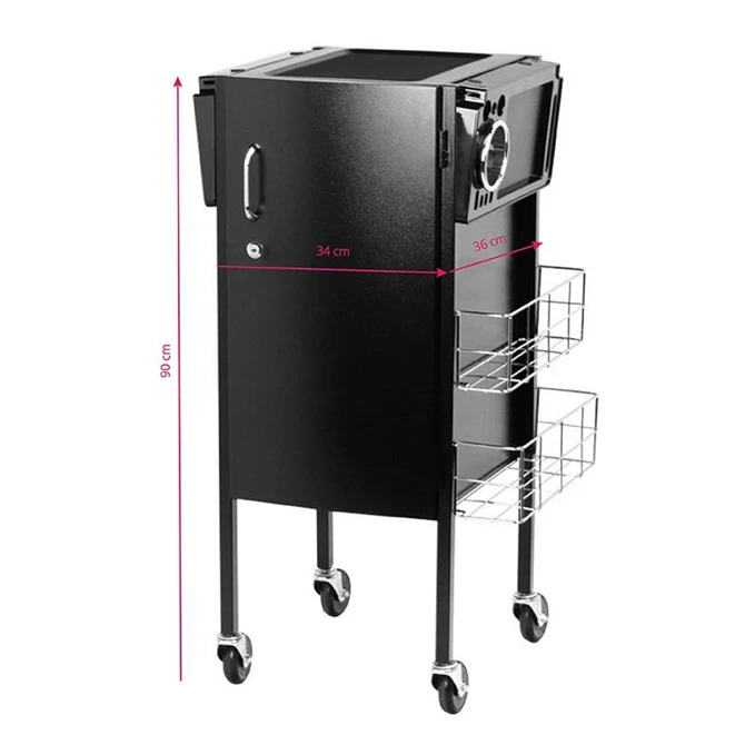 frizerska kolica Deluxe 500, crna