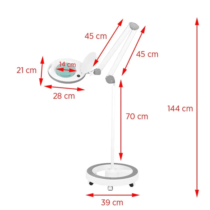 Elegante 6014 LED 5d svjetiljka s povećalom i bazom
