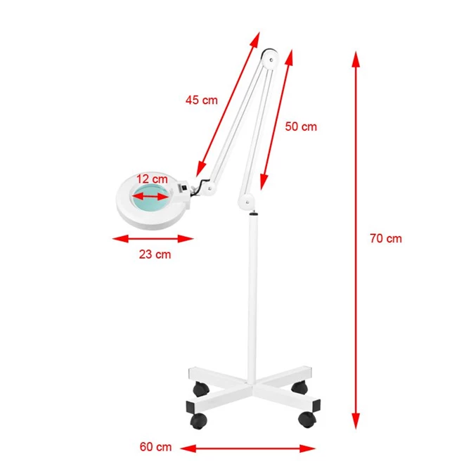 LED lupa S4 + LED podesivi tronožac, intenzitet svjetlosti