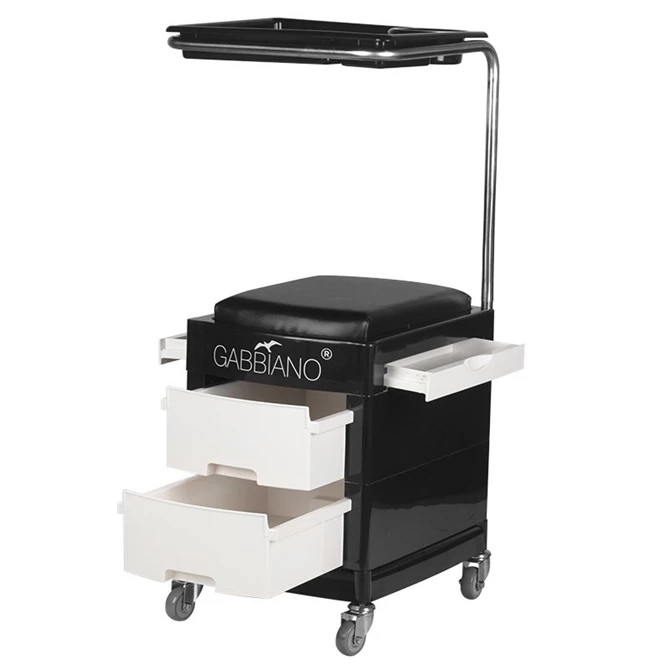 Pedikerski stolac 16 plus crno/bijeli