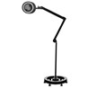 Elegante 6025 60 LED SMD 5D crna svjetiljka s povećalom i bazom