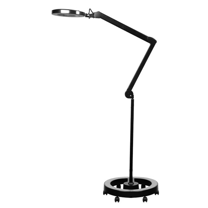 Elegante 6025 60 LED SMD 5D crna svjetiljka s povećalom i bazom
