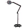 Elegante 6025 60 LED SMD 5D crna svjetiljka s povećalom i bazom