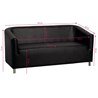 Sofa za čekaonicu M021, crna