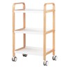 Beauty asistent stol HS-09 drvo, bijeli