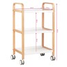 Beauty asistent stol HS-09 drvo, bijeli