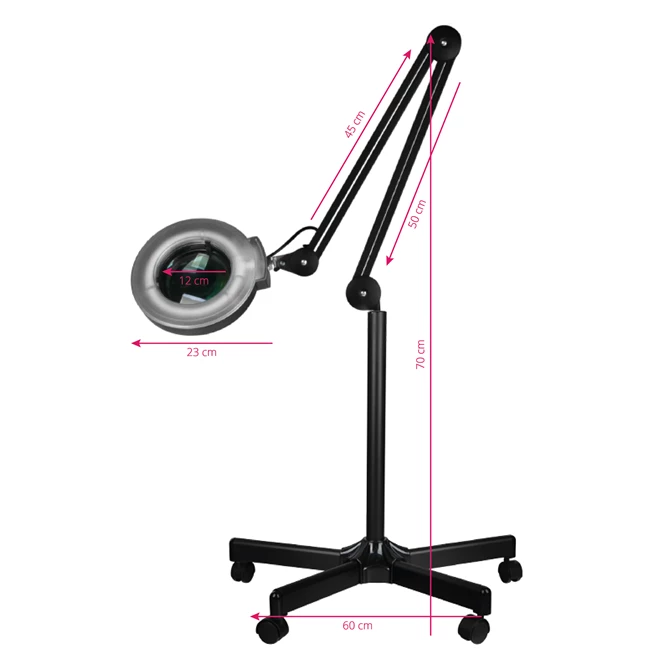 S5 LED lupa + tronožac, crna
