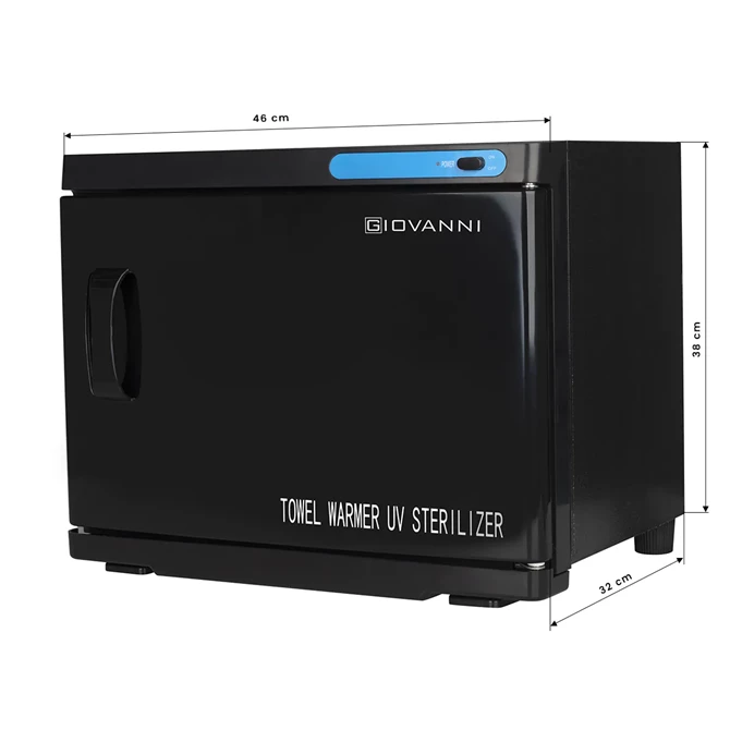 Grijač ručnika s UV-C sterilizatorom 23l, crni
