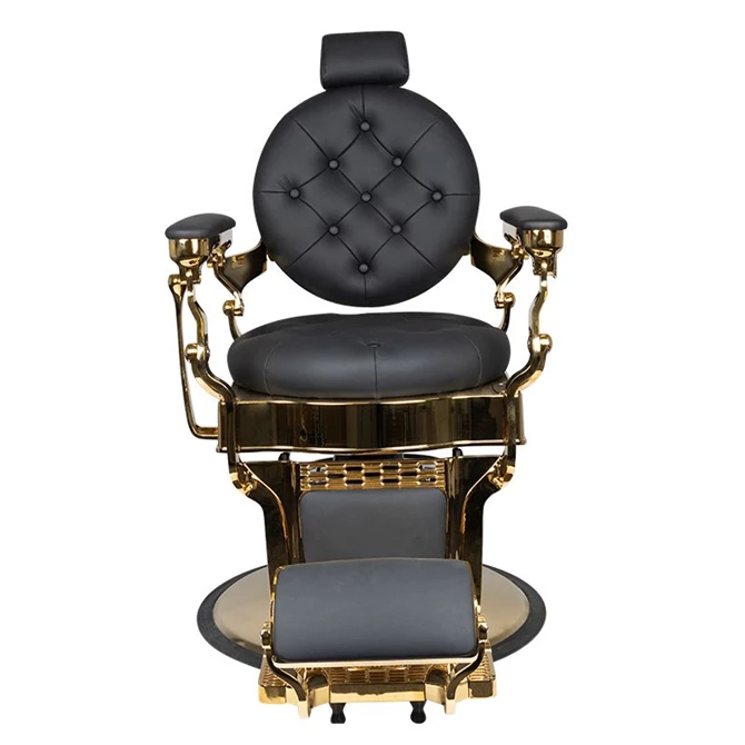 brijačka stolica Claudius Gold, crna
