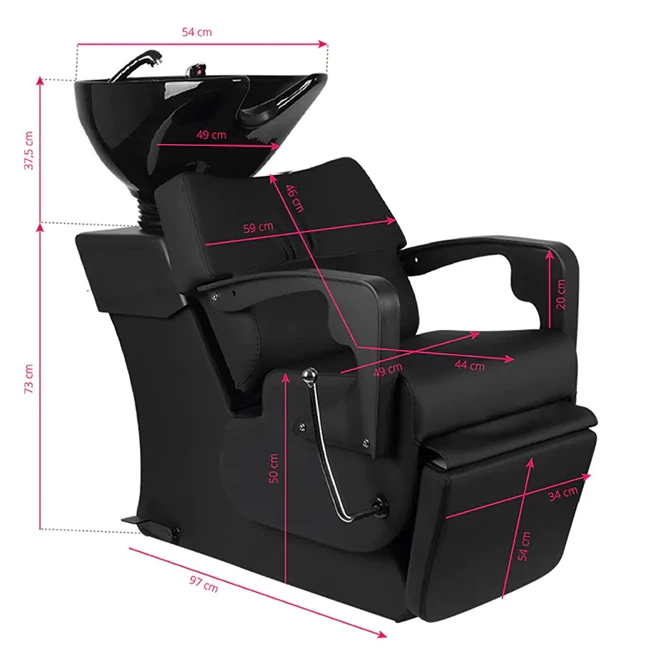 Podesivi barber glavoper C37, crni