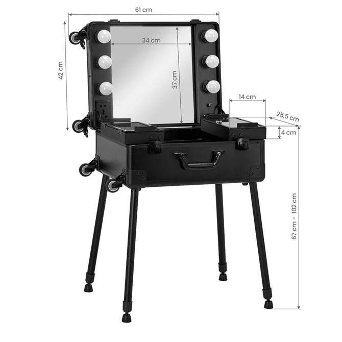 Make up kofer T-27, crni
