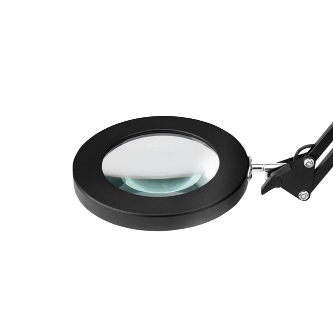 Led stolna lampa sa povećalom GLOW 308, crna