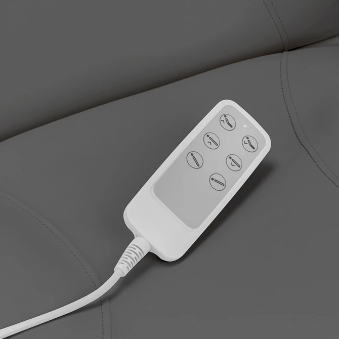 Električna kozmetička stolica Sillon Basic, 3 motora, siva