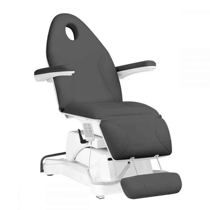 Električna kozmetička stolica Sillon Basic 3 motora, okretna, siva