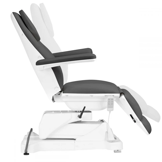 Električna kozmetička stolica Sillon Basic 3 motora, okretna, siva