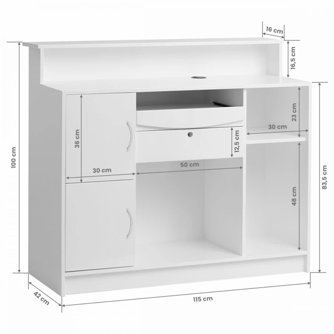 Recepcija G26W, bijela