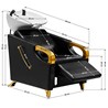 Frizerski glavoper C019G, zlatno-crni