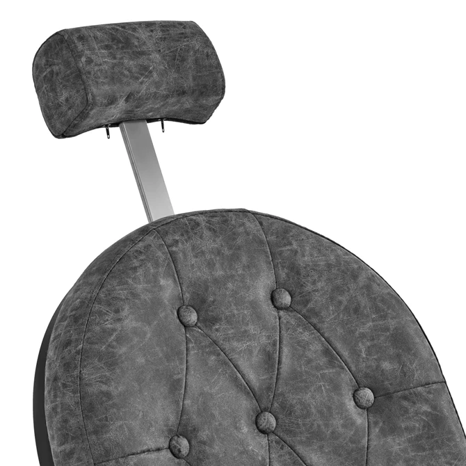 Brijačka stolica President Old Leather, Siva