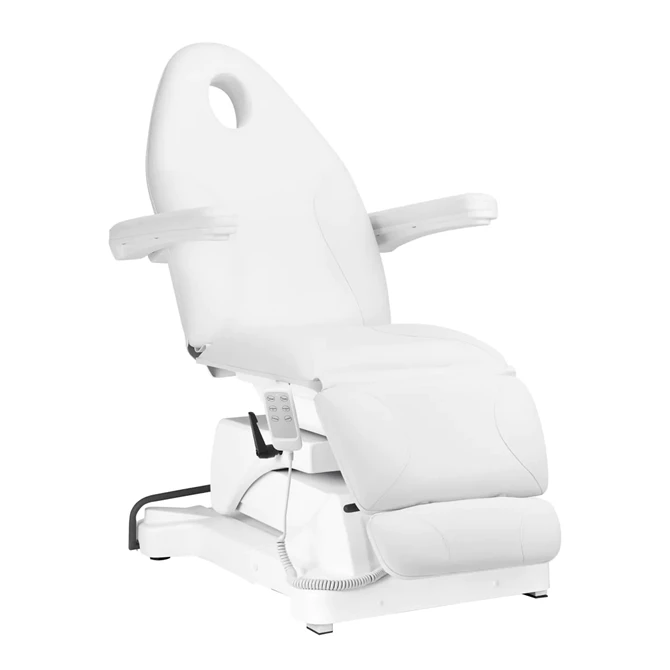 Električna kozmetička stolica Sillon Basic 3 motora, okretna, bijela