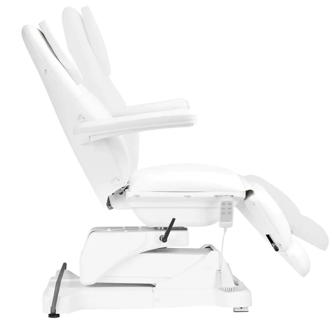 Električna kozmetička stolica Sillon Basic 3 motora, okretna, bijela