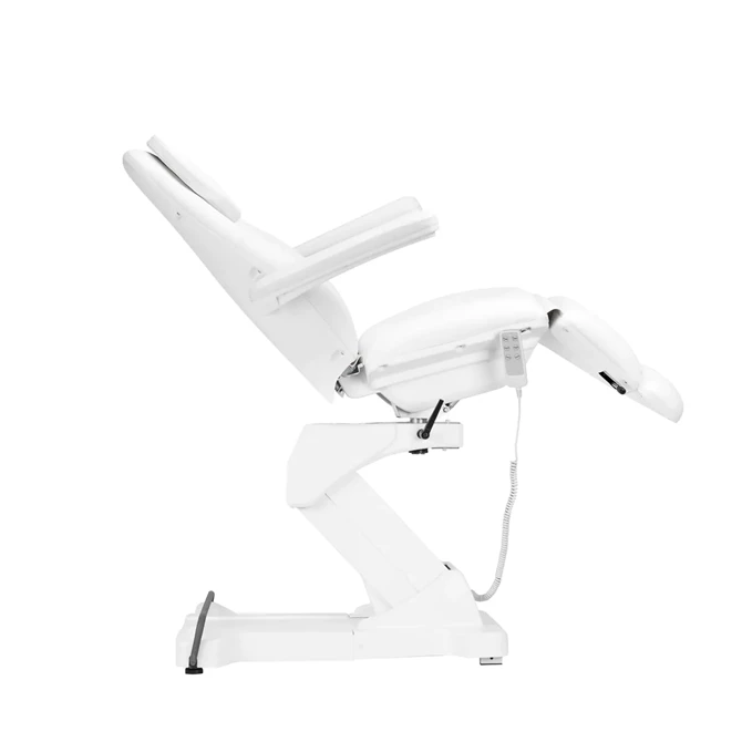 Električna kozmetička stolica Sillon Basic 3 motora, okretna, bijela