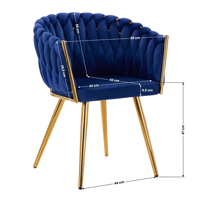 Stolica QS-GW06G, tamnoplava