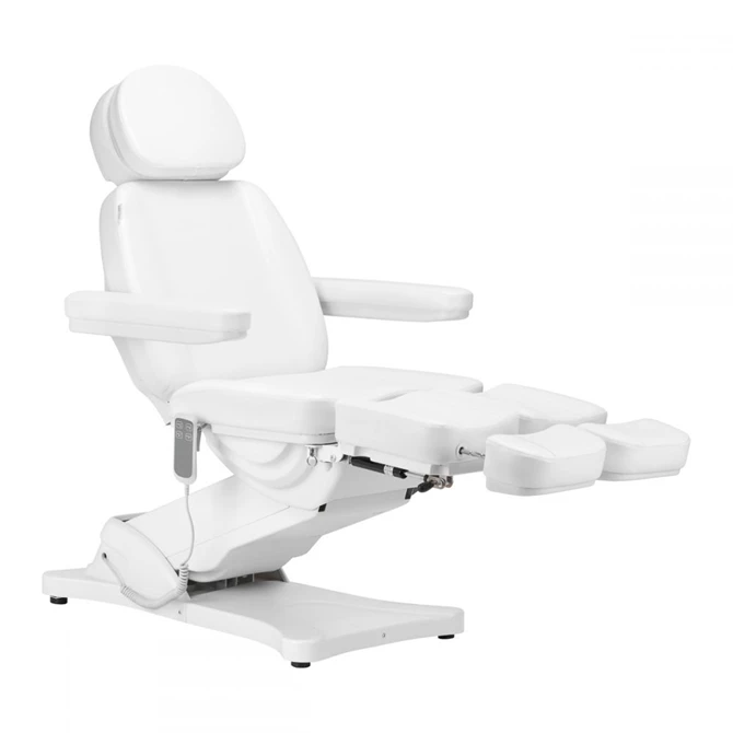 SILLON CLASSIC električna kozmetička stolica pedi s 2 motora, bijela