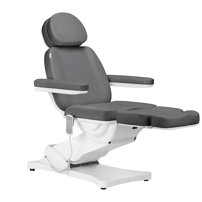 Električna kozmetička stolica SILLON CLASSIC, 4 motora, siva