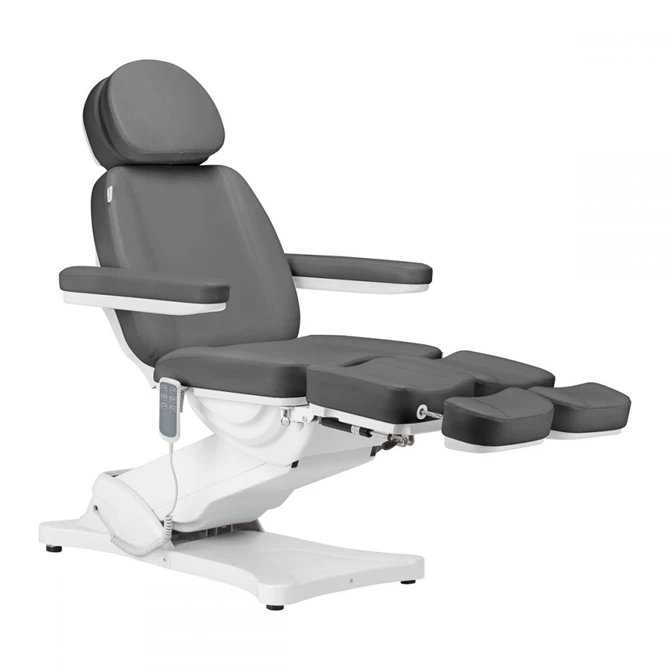 SILLON CLASSIC električna kozmetička stolica, 3 motora, pedi, siva