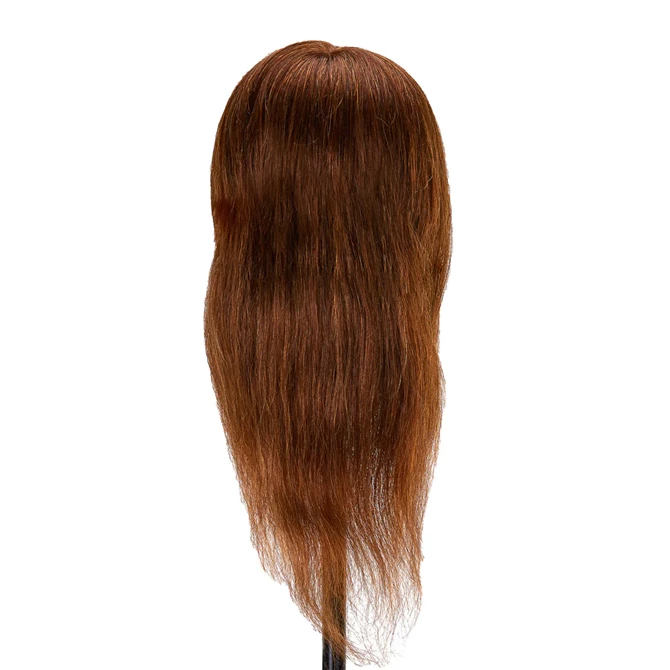 Frizerska trening lutka, prirodna kosa, boja 4#, duljina 40 cm