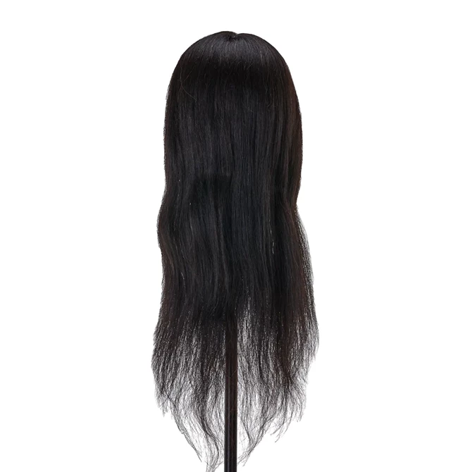 Frizerska trening lutka, prirodna kosa, boja 1#, duljina 20"