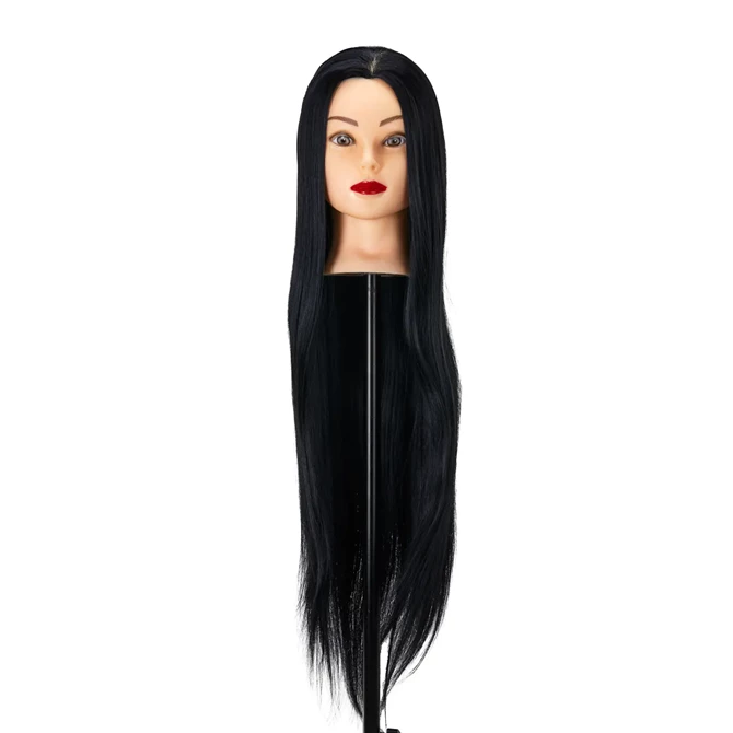 Frizerska trening lutka, sintetička kosa, boja 1#, duljina 24"