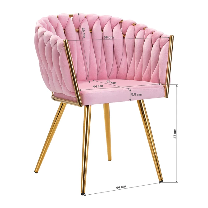Stolica QS-GW06G, roza