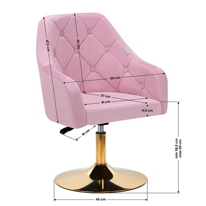 Okretna stolica QS-BL14G, roza
