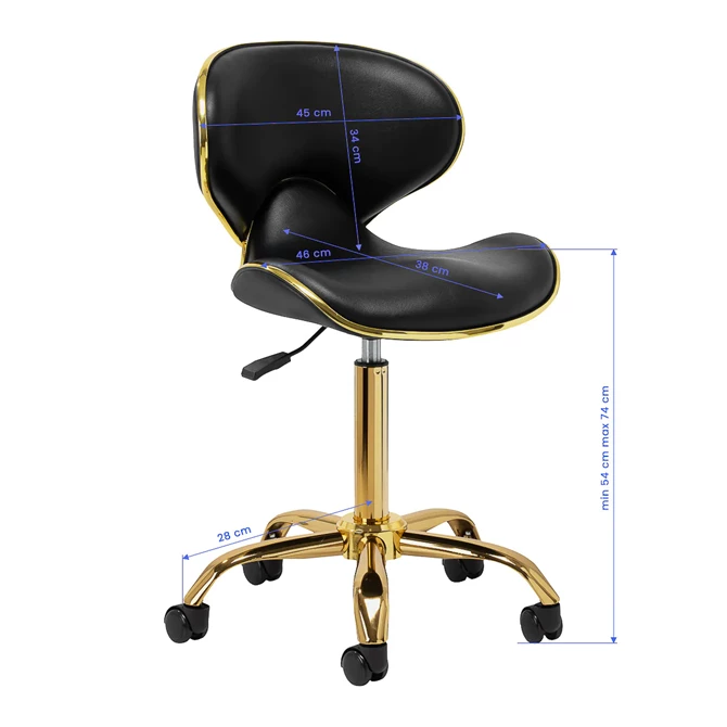 Kozmetička radna stolica Q-4599G, crna