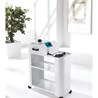 Two-shelf hair removal trolley