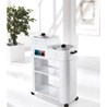 Two-shelf hair removal trolley