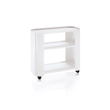 Two-shelf hair removal trolley