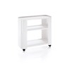 Two-shelf hair removal trolley