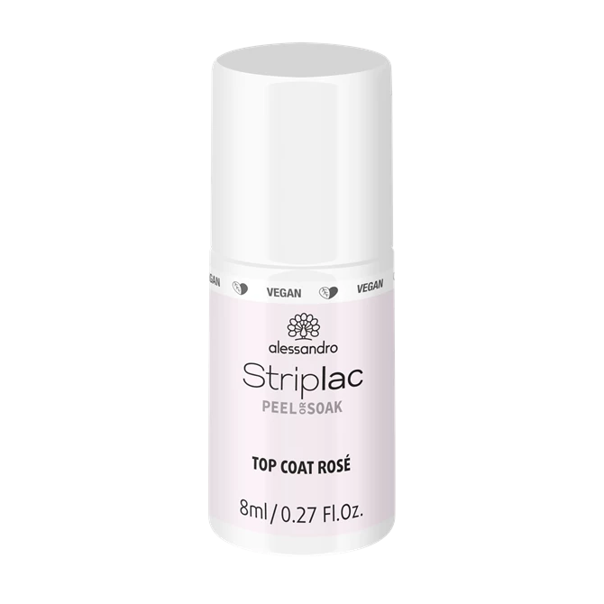 Striplac Peel or Soak TOP COAT ROSÉ 8 ML