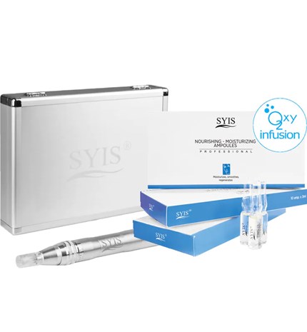 Dermapen s mikroiglama 05, srebrni + syis kozmetika