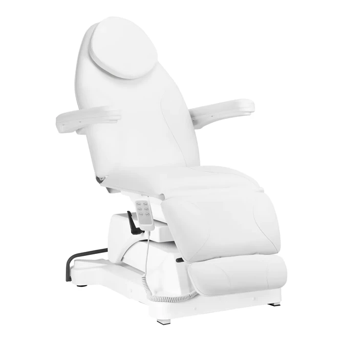 Električna kozmetička stolica Sillon Basic 3 motora, okretna, bijela