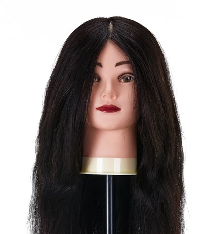 Frizerska trening lutka, prirodna kosa, boja 1#, duljina 20"