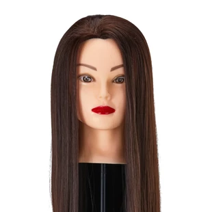 Frizerska trening lutka, sintetička kosa, boja 4#, duljina 24"