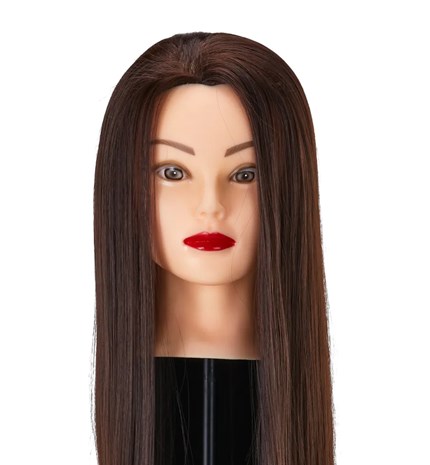 Frizerska trening lutka, sintetička kosa, boja 4#, duljina 24"
