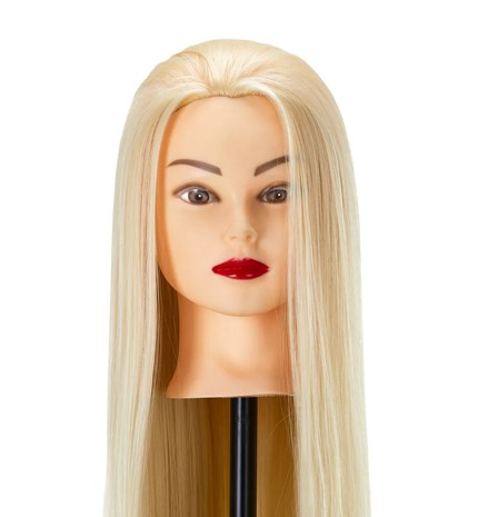 Frizerska trening lutka, sintetička kosa, boja 613#, duljina 24"