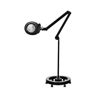 Elegante 6025 60 LED SMD 5D crna svjetiljka s povećalom i bazom