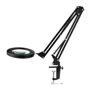 Led stolna lampa sa povećalom GLOW 308, crna