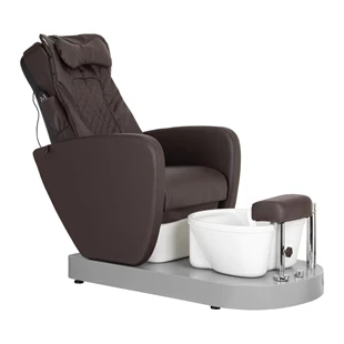 Spa stolica za pedikuru sa masažom leđa 116C, smeđa