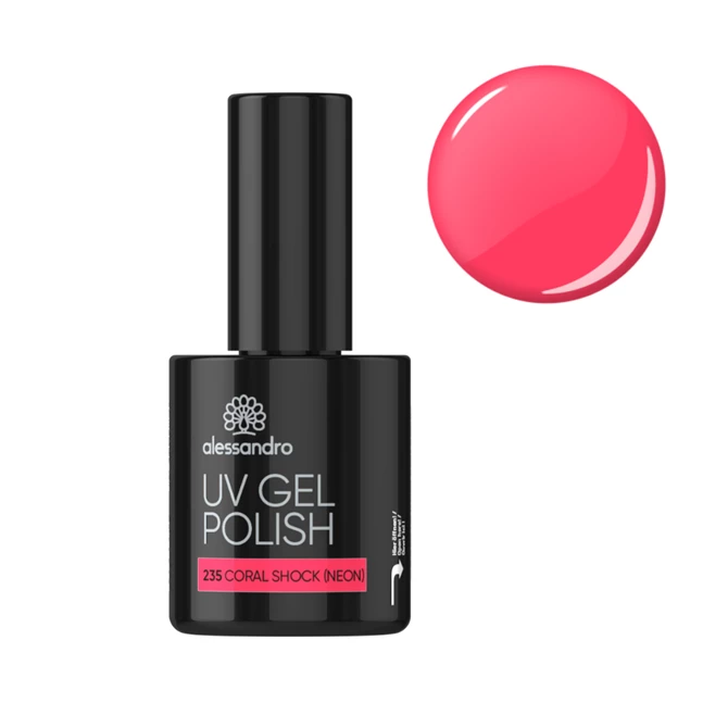 Uv Gel Polish Coral Shock Neon 10 ml